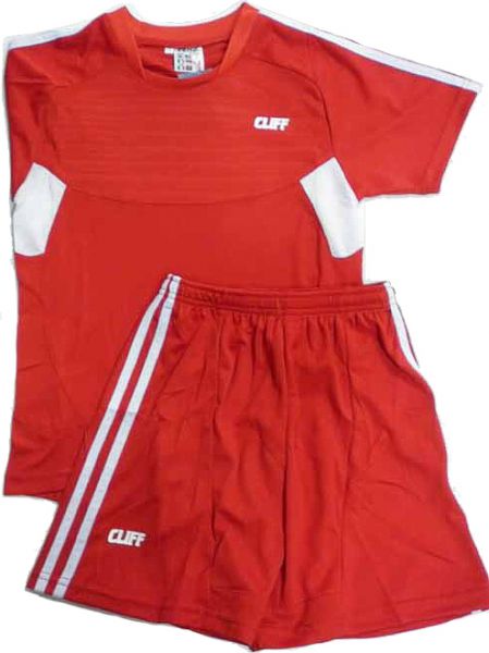 Комплект футбольной формы Cliff 3128 2XL Красный
