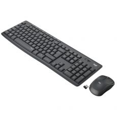 Мышь+Клавиатура Logitech MK295 Silent Wireless Combo беспроводной, черный / черный, [920-009800]