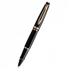 Ручка роллер WATERMAN Expert 3 (S0951680) Black Laque GT (F) чернила: черный латунь позолота 23К